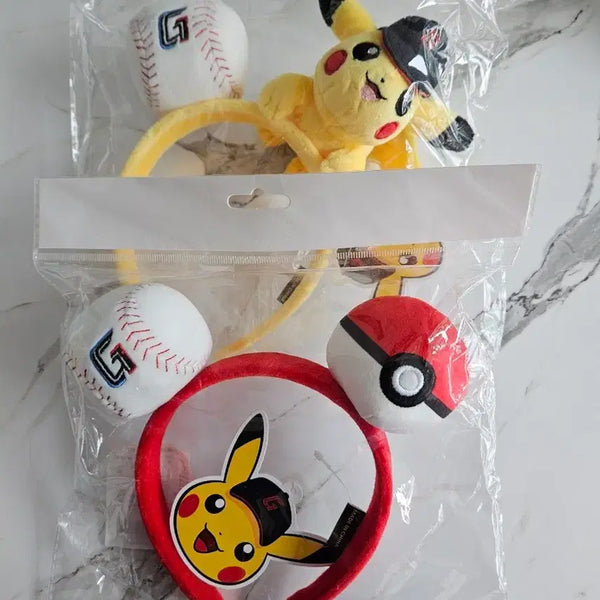 [BUNJANG] Lotte Giants Pikachu Headband Bundle / 롯데자이언츠 피카츄머리띠 일괄판매