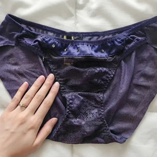 [BUNJANG] Blue Beaded Women's Panties / 블루 비즈 여성팬티- 중고