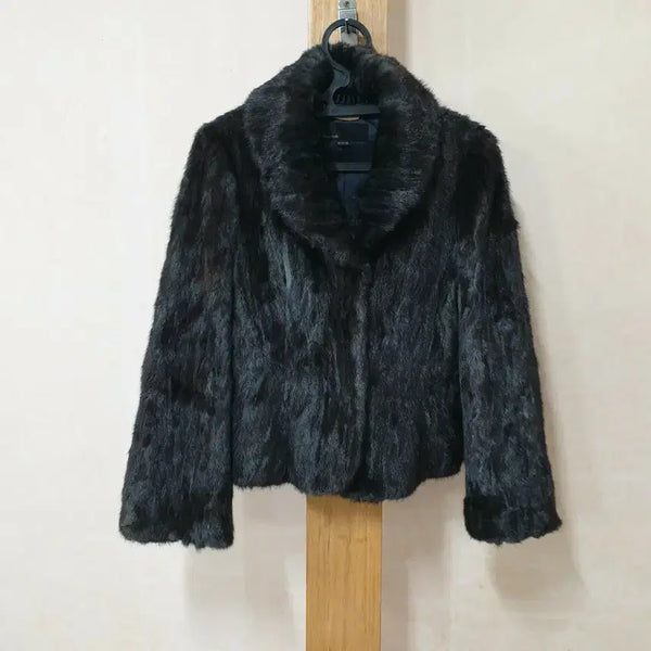 [BUNJANG] Resume Black Mink Coat 66 / 레쥬메 블랙 밍크 코트 66