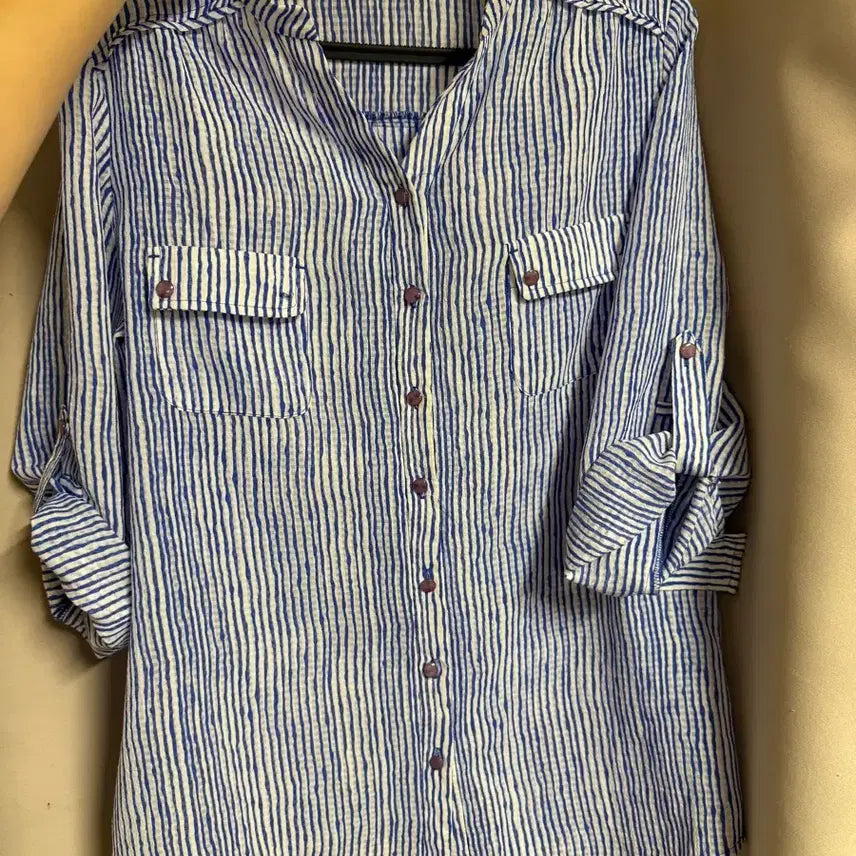 [BUNJANG] Olivia Hasler Summer Ggijimi Shirt Size 77 / 올리비아하슬러 여름 지지미셔츠 77