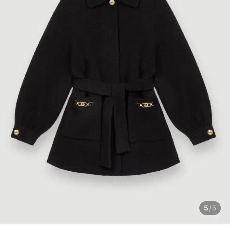 [BUNJANG] Maje Horsebit Detail Coat (Waist Strap Not Included) / 마쥬 홀스빗 디테일 코트(허리끈x)