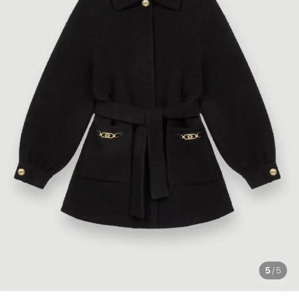 [BUNJANG] Maje Horsebit Detail Coat (Waist Strap Not Included) / 마쥬 홀스빗 디테일 코트(허리끈x)