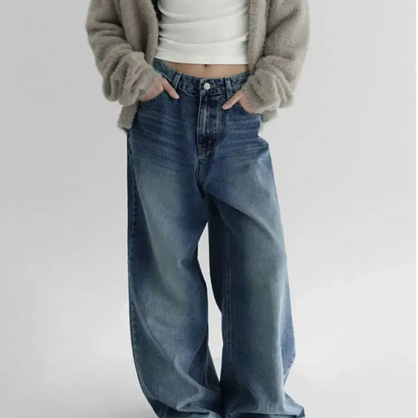 [BUNJANG] Manique Dayreun Wide Denim Pants L / 매니크 데이른 와이드 데님 팬츠 L 라룸