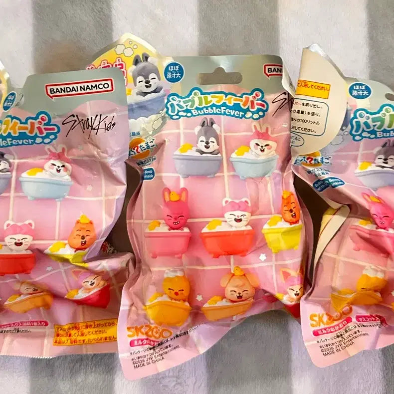 [BUNJANG] Stray Kids Bubble Fever Random Figure 3 Piece Set / 스키즈 버블피버 랜덤 피규어 3개 세트
