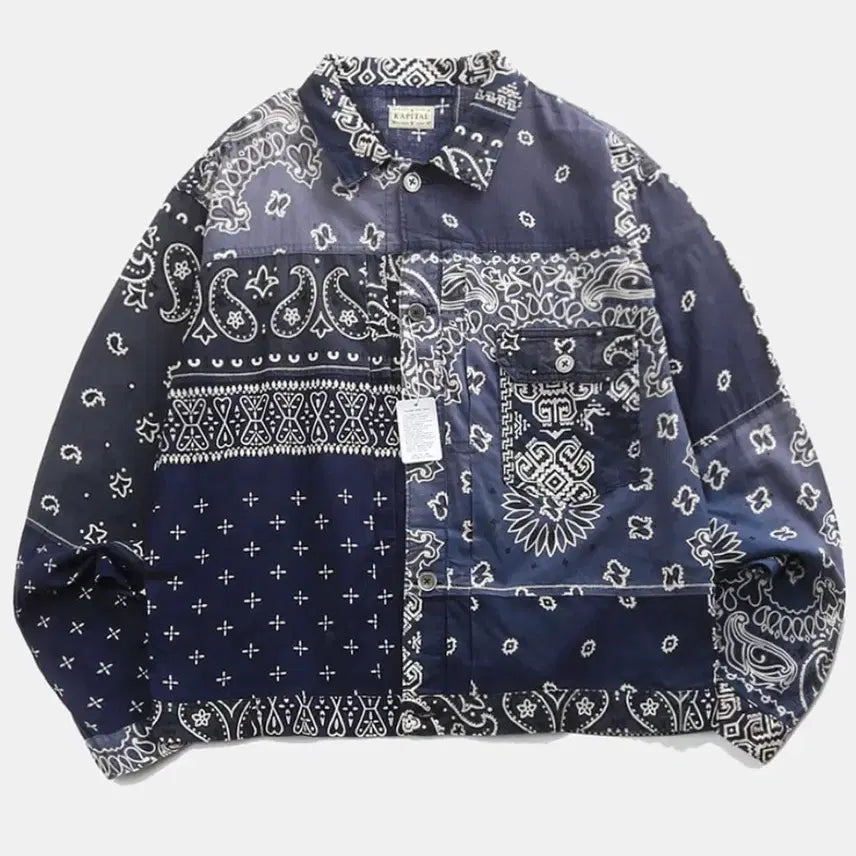 [BUNJANG] KAPITAL Bandana Trucker Jacket / KAPITAL 캐피탈 반다나 트럭커 자켓