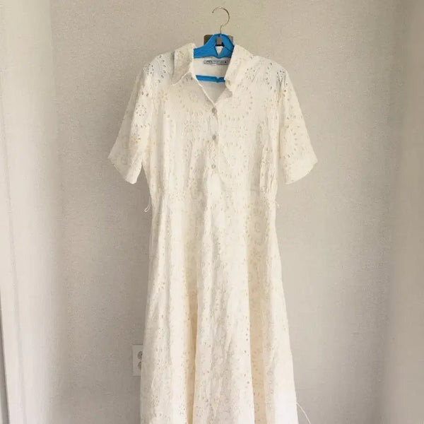 [BUNJANG] Zara Eyelet Long Dress / 자라 아일렛 롱원피스 55추천