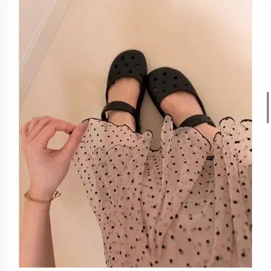 [BUNJANG] Crocs Mary Jane Black 250mm / (새상품)크록스 메리제인 250