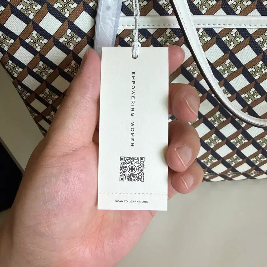 [BUNJANG] Tory Burch Geo Logo Mini Zip Top Tote Bag 143703 / 토리버치 지오 로고 미니 짚 탑 도트 토트백 143703
