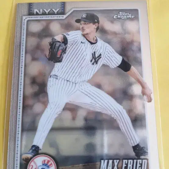 [BUNJANG] MLB New York Yankees Max Fried 2026 Chrome Card / MLB 2026 양키스 맥스 프리드 크롬카드