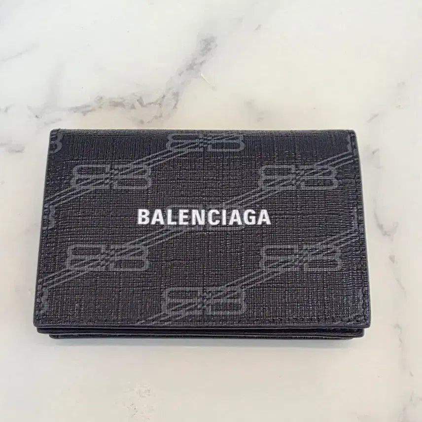 [BUNJANG] Balenciaga Logo Pattern Bifold Wallet / 발렌시아가 지갑