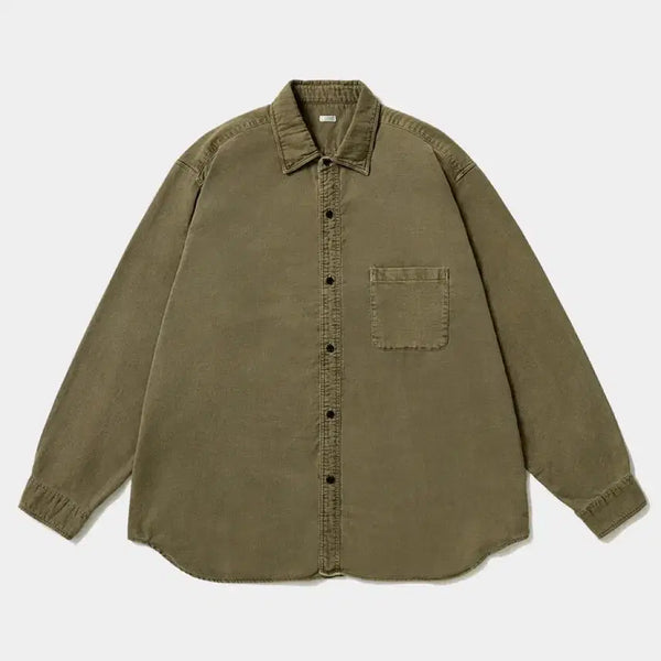 [BUNJANG] A.PRESSE 26SS Moleskin Shirt Khaki / (2) 아프레쎄 26SS 몰스킨 셔츠