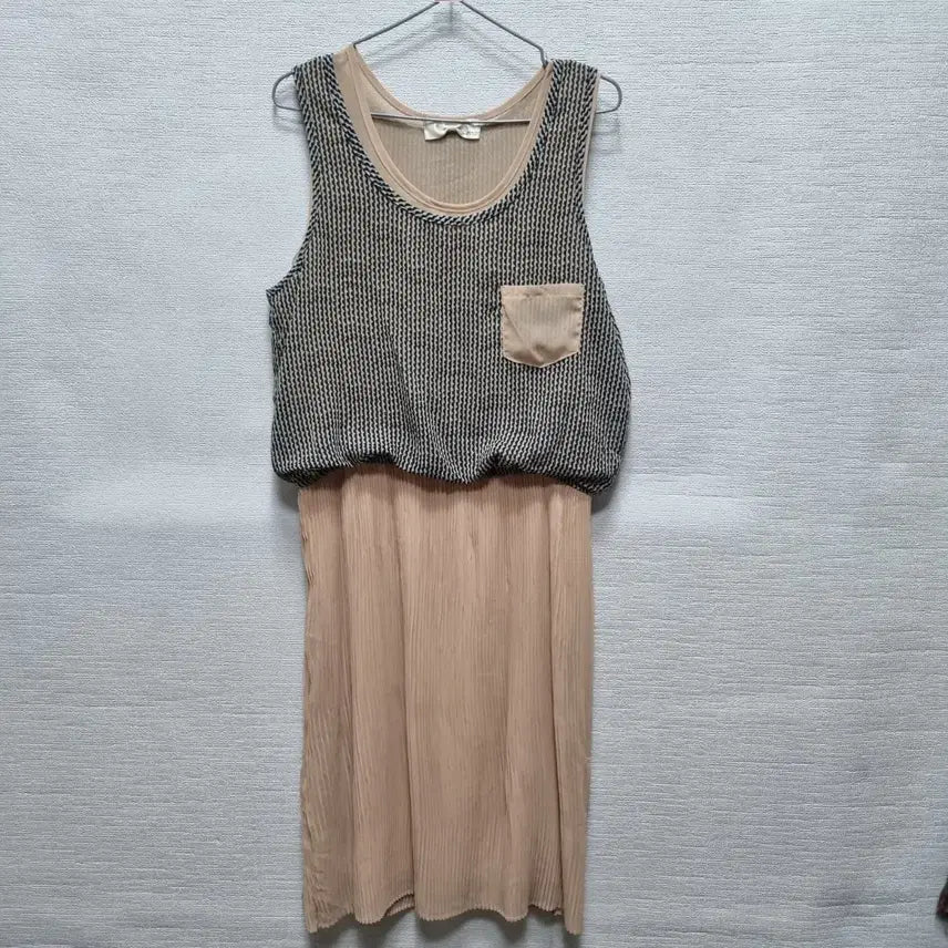 [BUNJANG] Knit Sleeveless Long Dress / 차289 민소매 롱 원피스
