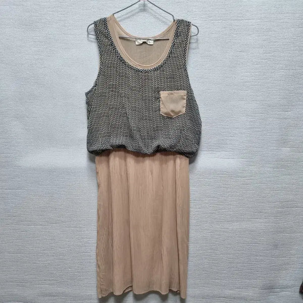 [BUNJANG] Knit Sleeveless Long Dress / 차289 민소매 롱 원피스