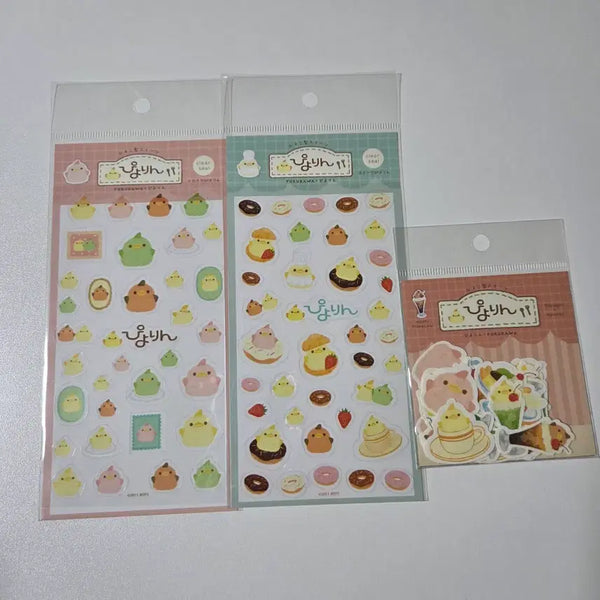 [BUNJANG] Piyoring Sticker Flake Seal 3 Set / 피요링 스티커 후레이크씰 3종 세트