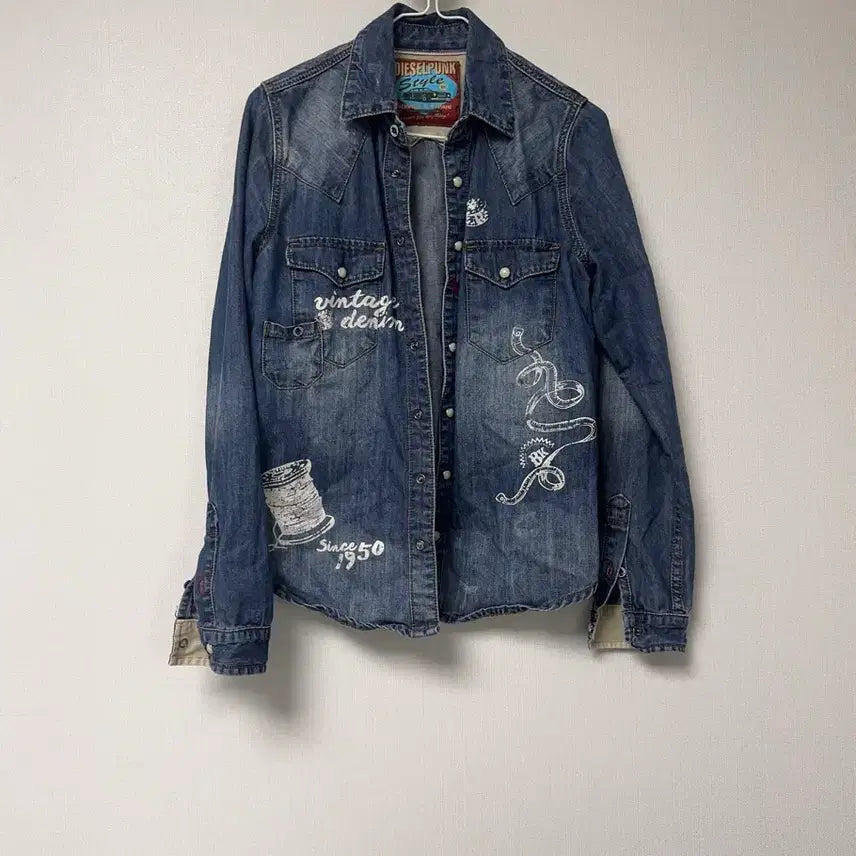 [BUNJANG] Diesel Style Vintage Denim Shirt / 디젤 스타일 셔츠 빈티지 데님