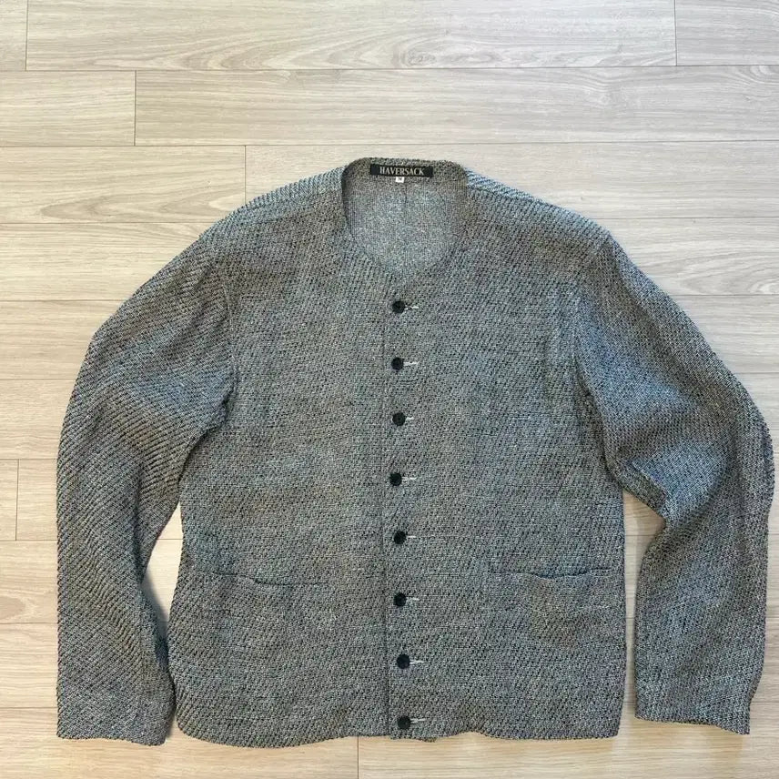 [BUNJANG] Haversack Linen Silk Tweed Jacket M / 하버색(Haversack) / 린넨실크 트위드 자켓 / M