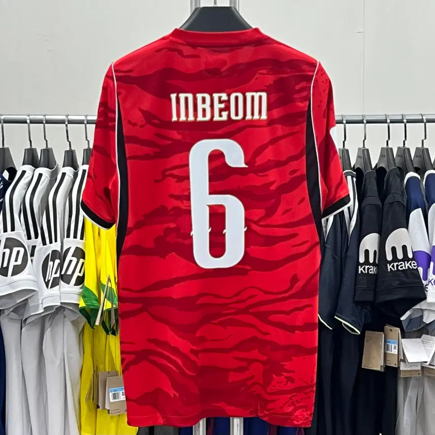 [BUNJANG] South Korea National Football Team 2024 Home Kit - Hwang In-beom #6 / Oh Hyun-gyu #18 / 26/28 대한민국 홈 No 6 황인범 유니폼