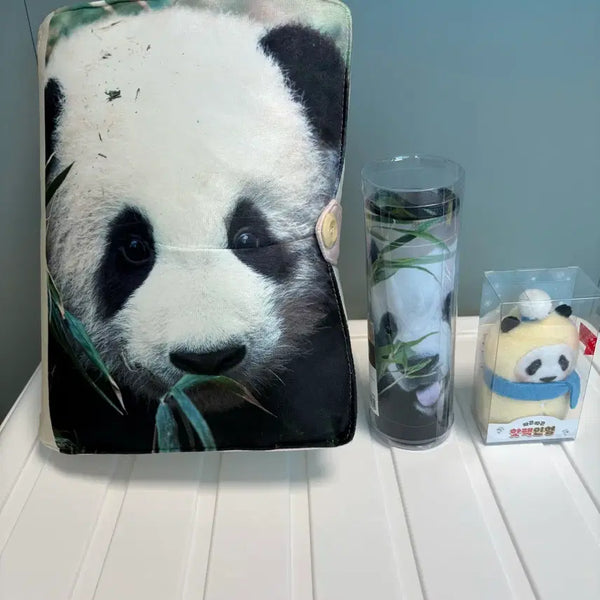 [BUNJANG] Fu Bao First Edition Cushion & Slogan Set / 푸바오 초판굿즈