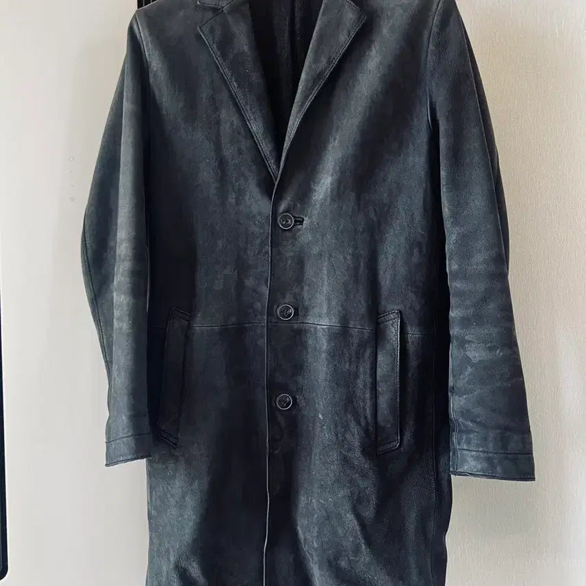 [BUNJANG] Series Nubuck Leather Single Coat Size 95 / 시리즈(series)누벅 가죽 코트 판매합니다. / 95