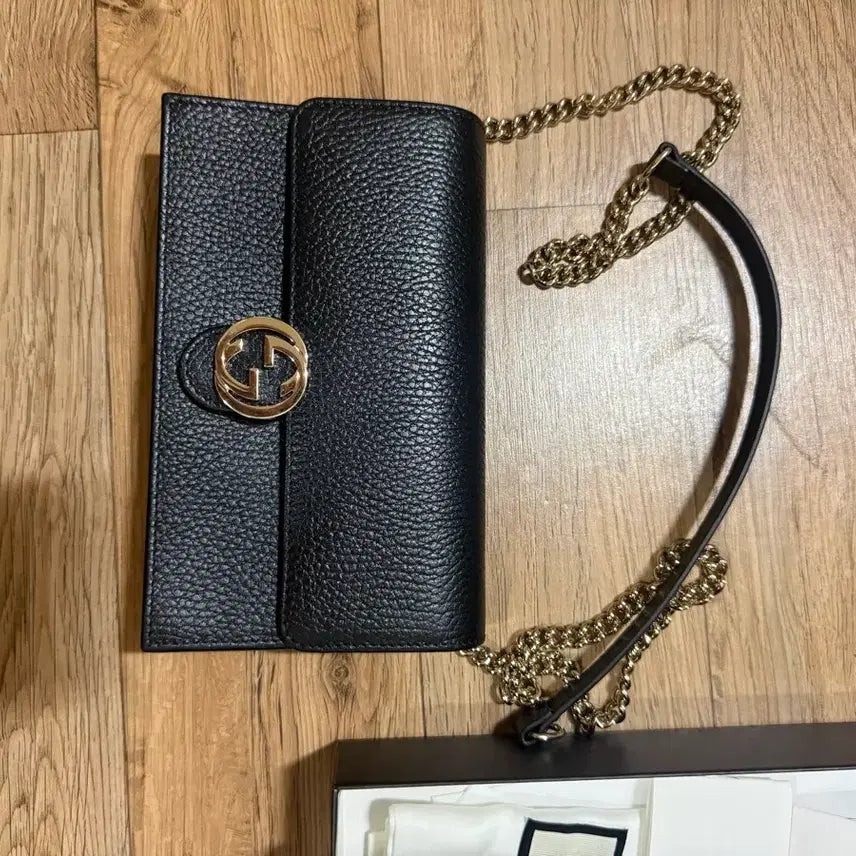 [BUNJANG] Gucci Chain Strap Shoulder Bag / 구찌 체인 스트랩 숄더백