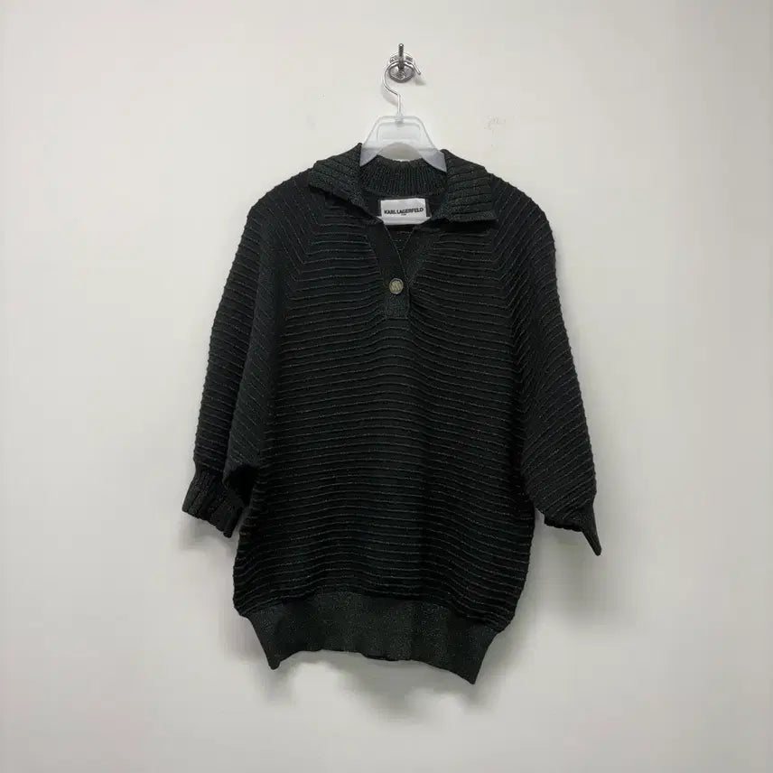 [BUNJANG] Karl Lagerfeld Women's Pearl Knit Black / 칼라거펠트 여성 니트 블랙