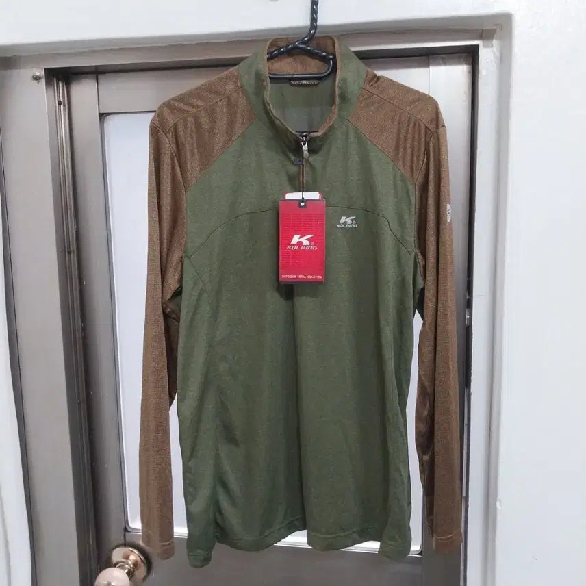 [BUNJANG] Kolping Men's Long Sleeve Functional Half-Zip T-Shirt Size 95 / 콜핑 미사용 남자100 긴팔