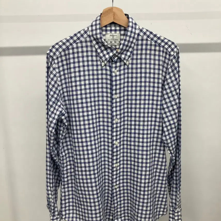 [BUNJANG] Matteucci Linen Check Shirt (Italian Fabric) / 이태리 마테우치 맨온더분 린넨 체크 셔츠 103