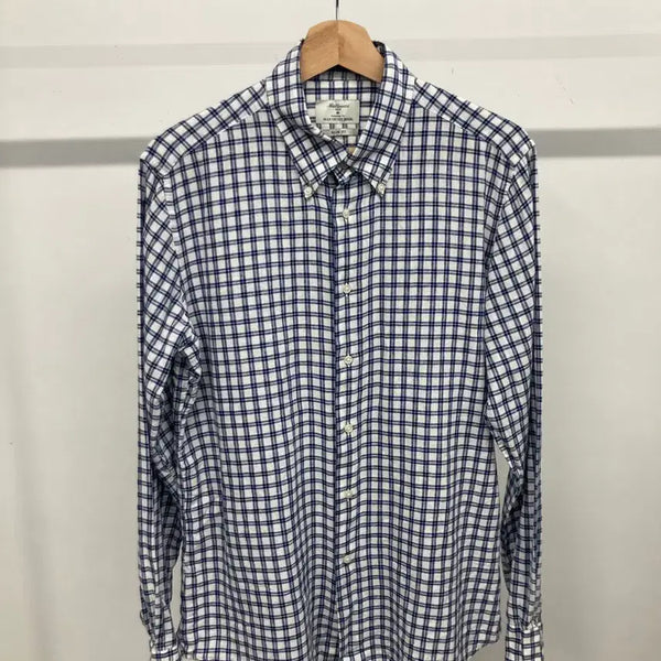 [BUNJANG] Matteucci Linen Check Shirt (Italian Fabric) / 이태리 마테우치 맨온더분 린넨 체크 셔츠 103