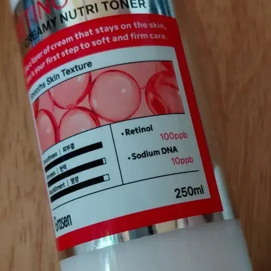 [BUNJANG] Retino PDRN Creamy Nutri Toner 250ml / 레티노 피디알엔 크리미 뉴트리토너