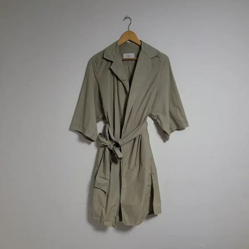 [BUNJANG] TIME Women's Belted Trench Coat Beige / (F) TIME 타임 여성 벨티드 트렌치 코트 베이지
