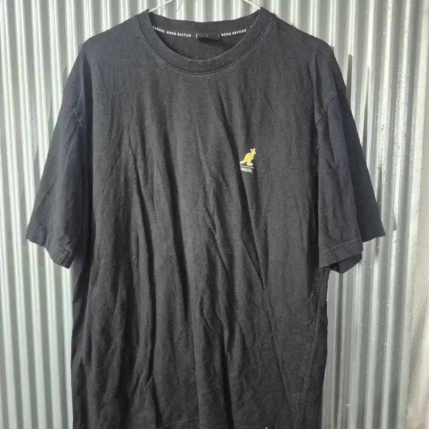 [BUNJANG] Kangol Black Short Sleeve T-Shirt L / L 캉골 반팔티 블랙
