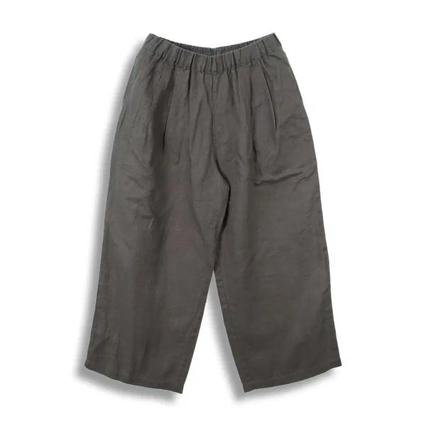 [BUNJANG] Muji Women's Linen 100% Wide Banding Pants (Size M) / 무지 (WOMEN - M) 린넨 100% 밴딩 와이드 팬츠