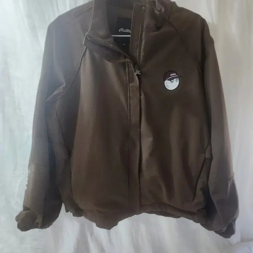 [BUNJANG] Malbon Golf Windbreaker Jacket Brown M / 말본 골프 바람막이 자켓 브라운 M
