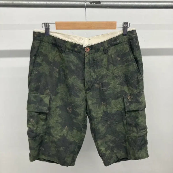 [BUNJANG] Beanpole Linen Cargo Shorts / 빈폴 린넨 카고 쇼츠 반바지 32