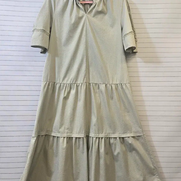 [BUNJANG] EnC Lace Detail Cotton Blend Dress / EnC 원피스 55사이즈