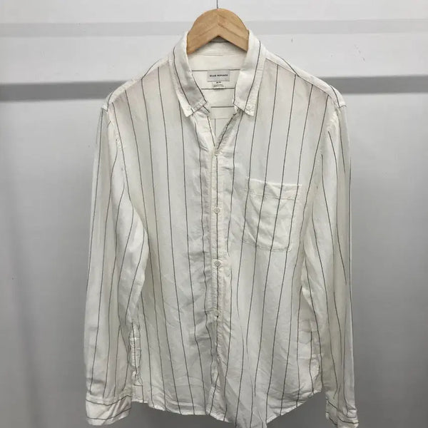 [BUNJANG] Club Monaco Linen Open Collar Shirt Size 100 / 클럽모나코 오픈카라 린넨 셔츠 100