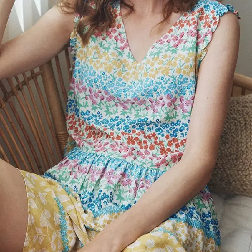 [BUNJANG] L'AFFAIR Floral Pattern Rayon Pajama Lounge Set XXL / 새상품) 10만원준 인견 L'AFFAIR XXL 파자마 라운지웨어
