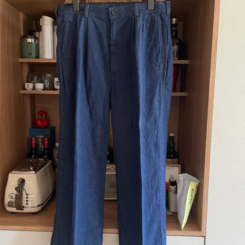 [BUNJANG] orslow Two-Tuck Wide Denim Pants 4 Wash / 오어슬로우 투턱 와이드 데님 팬츠 4 원워시 8oz
