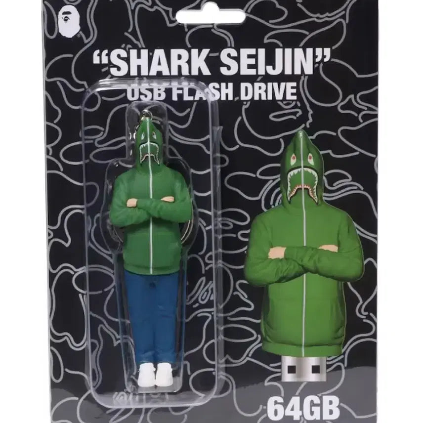 [BUNJANG] BAPE Shark Seizin USB Flash Drive 64GB / 베이프 샤크 세이진 USB 플래시 드라이브 64GB