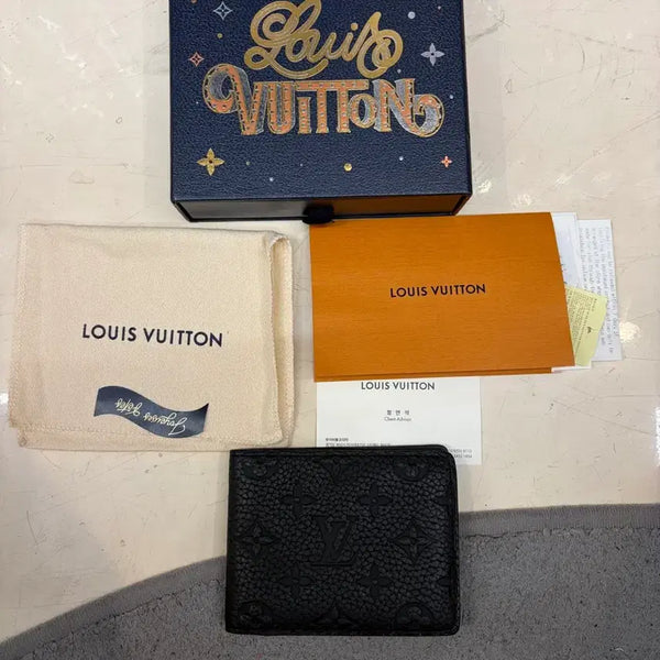 [BUNJANG] Louis Vuitton Multiple Wallet Taurillon Monogram Black / [정품/os] 루이비통 멀티플 월렛 토뤼옹 모노그램 블랙