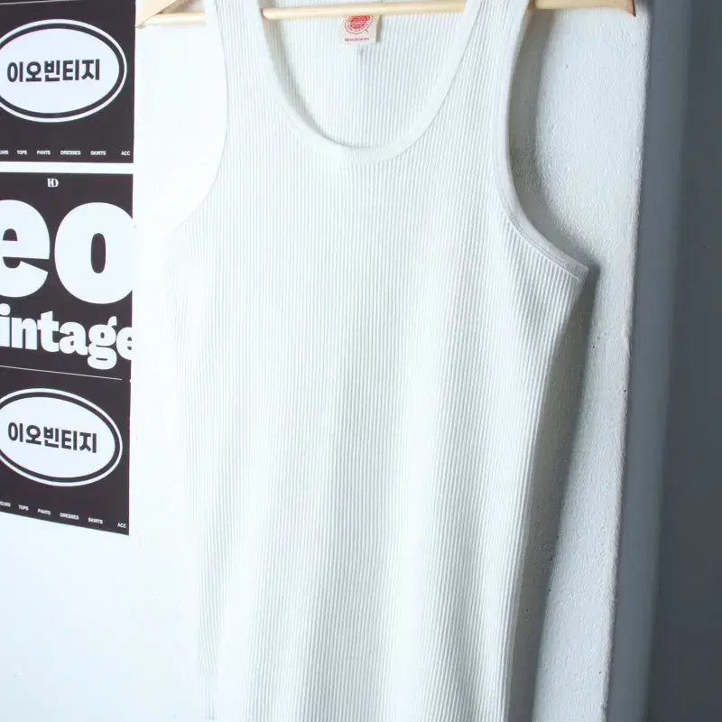 [BUNJANG] Non-Stock Ribbed Sleeveless T-shirt / (M-L) 논스탁 반팔 티셔츠 민소매 나시 골지 아메카지-H36490