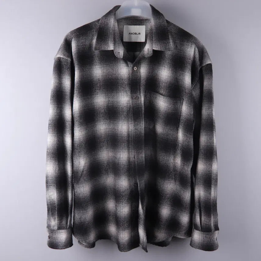 [BUNJANG] ANOBLIR Oversized Glen Check Flannel Shirt (L) / 아노블리어(ANOBLIR) 오버핏 글렌 체크 플란넬 셔츠 (L)