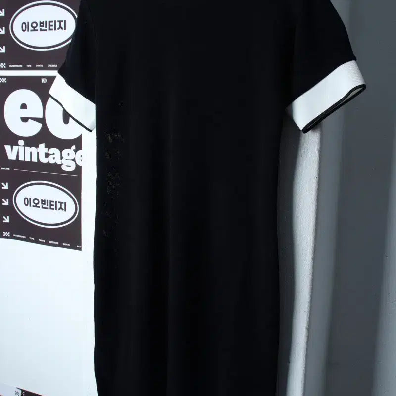 [BUNJANG] W(M) City Series T-Shirt Dress Knit Black / W(M) 시티브리즈 반팔 티셔츠 원피스 드레스 니트 블랙-H36496