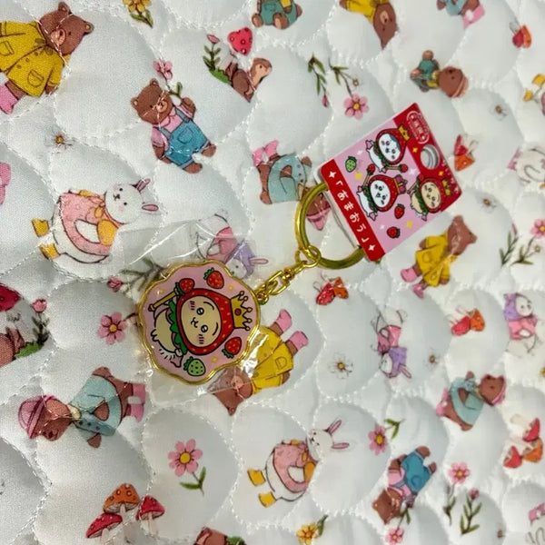 [BUNJANG] Usagi Strawberry Crown Keychain / 일본 우사기 키링