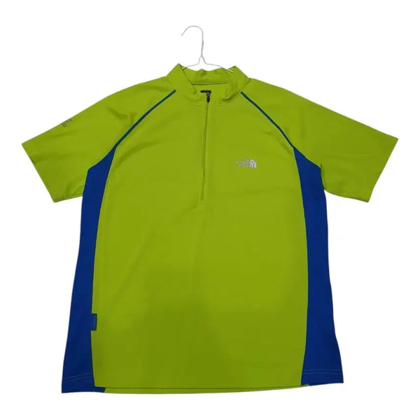 [BUNJANG] The North Face Functional Green Half-Zip T-Shirt M / <만원빈티지> 노스페이스 기능성 그린 반팔 반집업 M