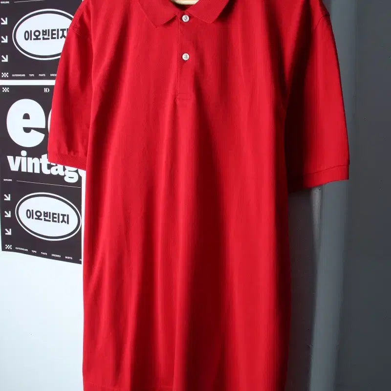 [BUNJANG] Giordano Short Sleeve Collar T-shirt 2XL (XL) / (2XL) 지오다노 반팔 카라 티셔츠 새상품 빅사이즈 무지-H36499