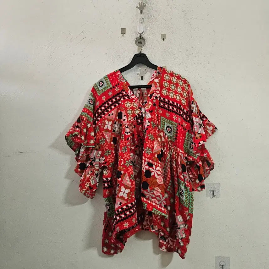 [BUNJANG] Patterned Blouse / 패턴 블라우스