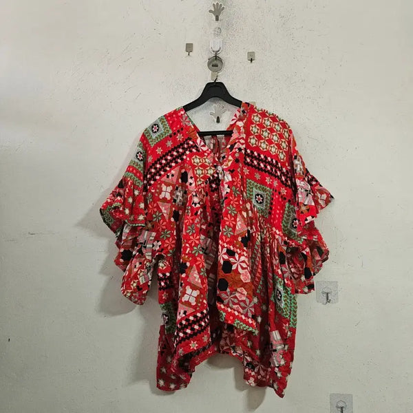 [BUNJANG] Patterned Blouse / 패턴 블라우스