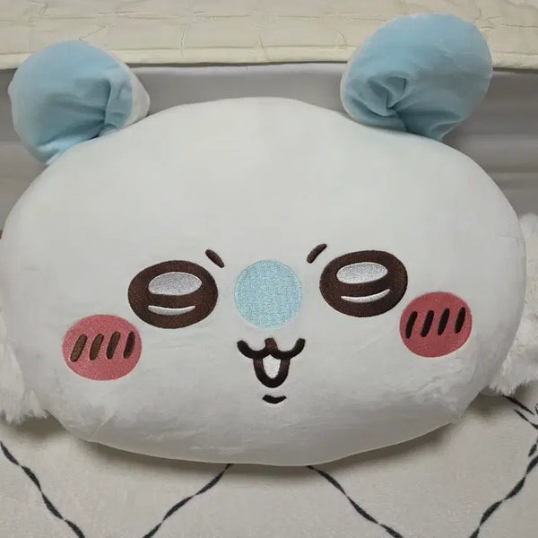 [BUNJANG] Chiikawa Momonga Soft Face Big Cushion / 먼작귀 치이카와 모몽가 쫀득 페이스 빅쿠션