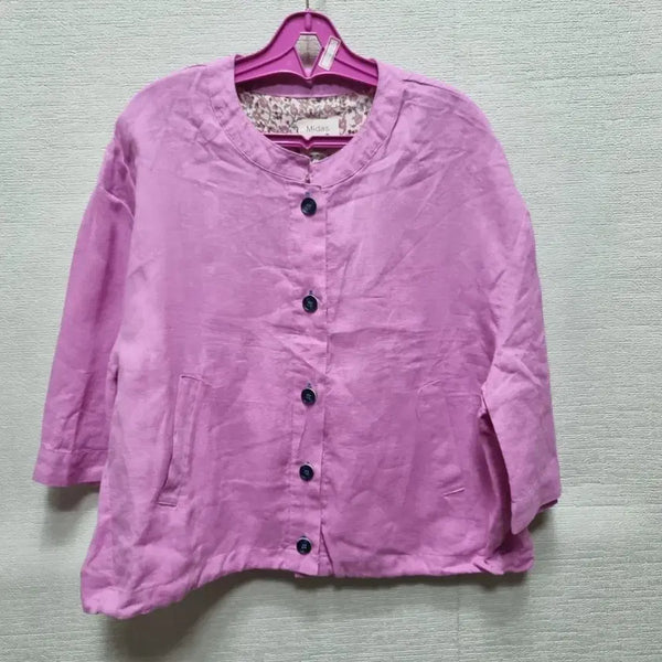 [BUNJANG] Linen Single-Breasted Jacket / a291 자켓